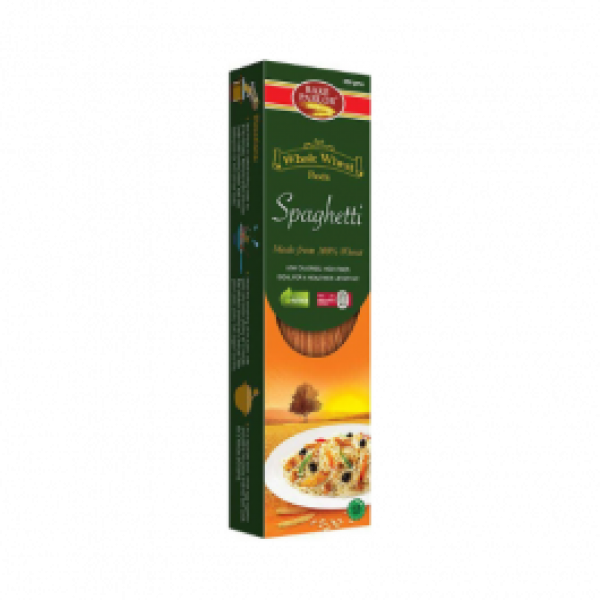 BAKE PARLOR WHOLE WHEAT SPAGHETTI 450GM BOX