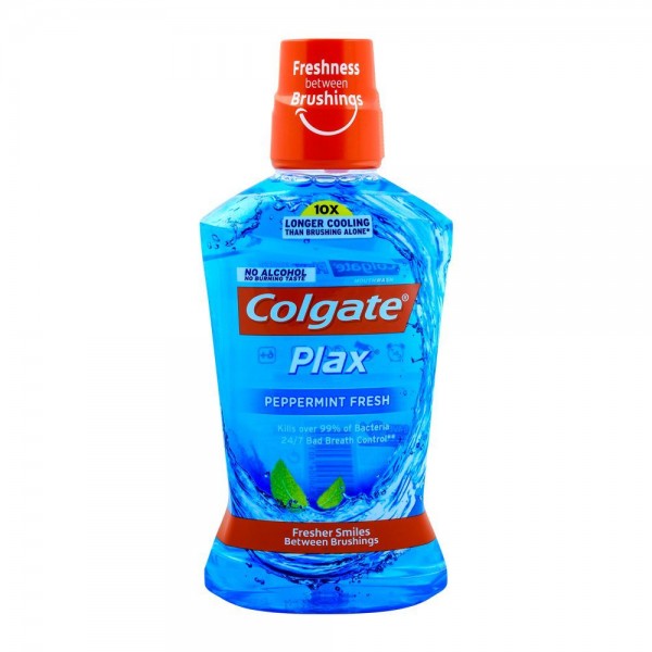 COLGATE PLAX PEPPERMINT MOUTHWASH 500ML