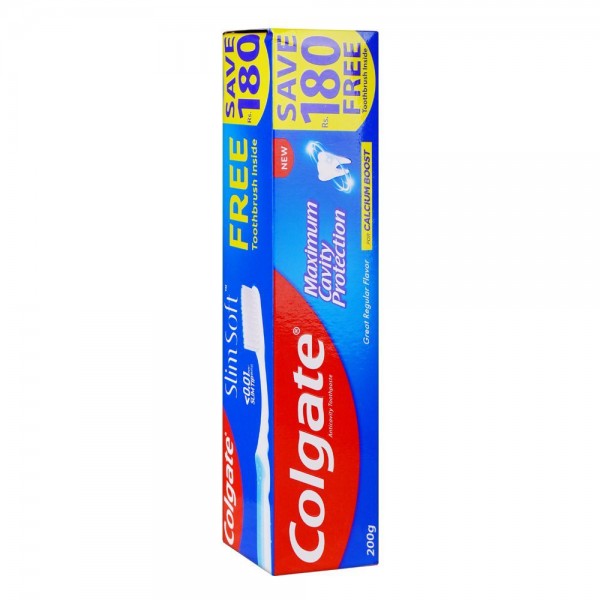 COLGATE REGULAR TOOTHPASTE 200G+100G FREE