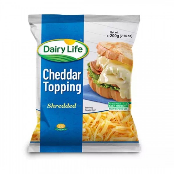 DAIRY LIFE CHEDDAR SHREDDED 200GM