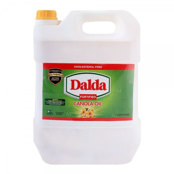 DALDA CANOLA OIL 10LITRE JERRY CAN