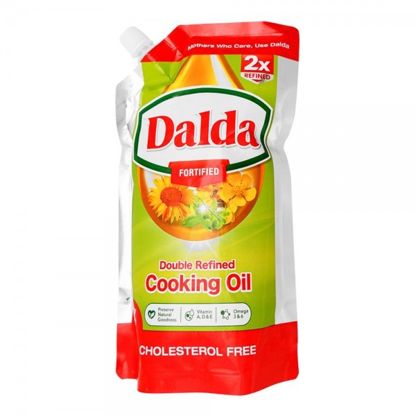 DALDA DOUBLE REFINED COOKING OIL 1LITRE POLY BAG