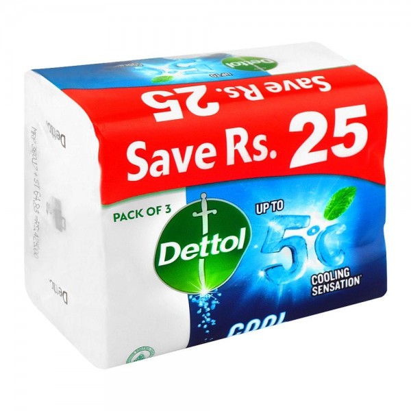 DETTOL COOL SENSATION SOAP PACK OF 3 110GM