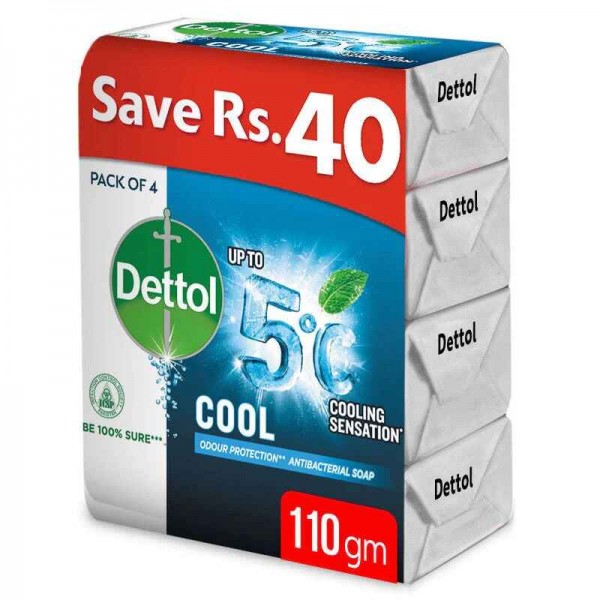 DETTOL COOL SENSATION SOAP PACK OF 4 110 GM