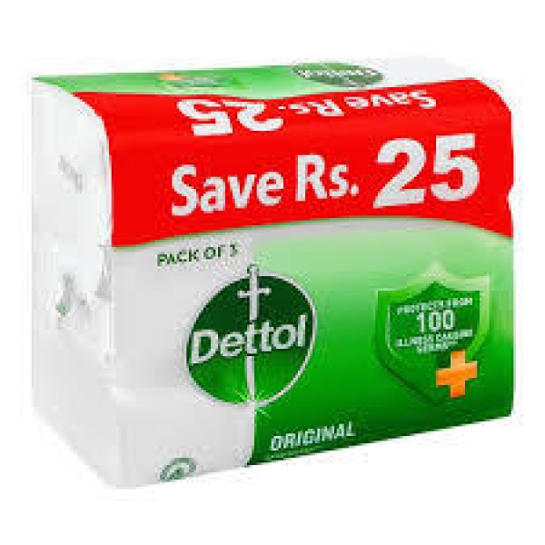 DETTOL ORIGINAL SOAP PACK OF 3 110GM