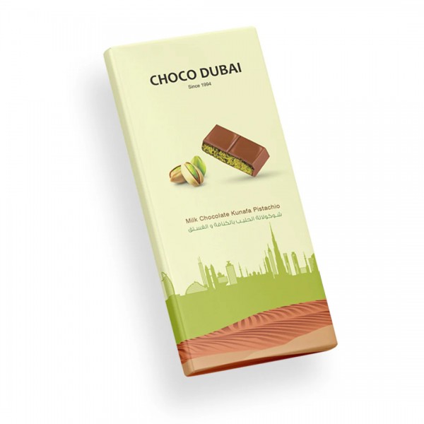 DUBAI KUNAFA CHOCOLATE WITH PISTACHIO 100GM