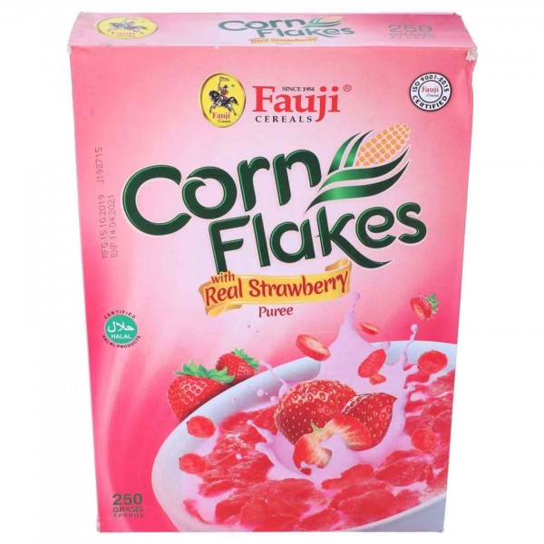 FAUJI CORN FLAKES STRAWBERRY 250G