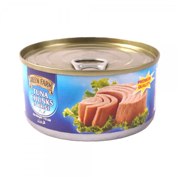 GREEN FARM TUNA FLAKES , CHUNKS 185GM