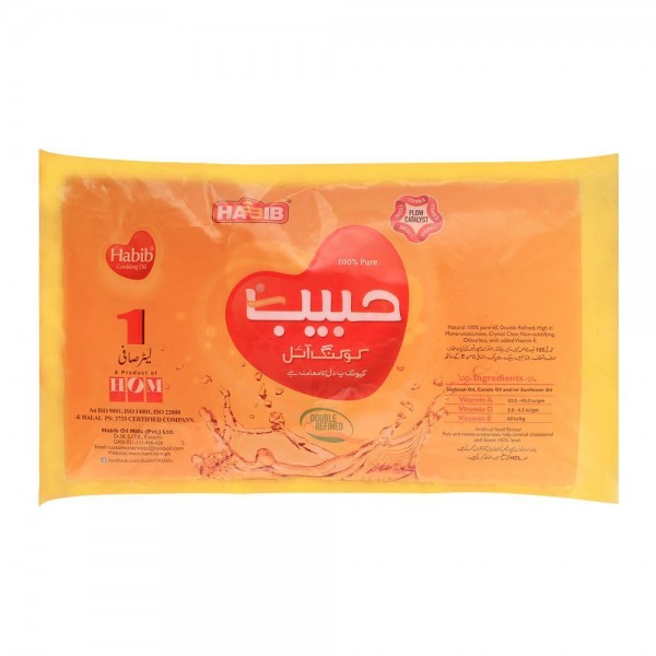 HABIB COOKING OIL 1LTR POLY BAG