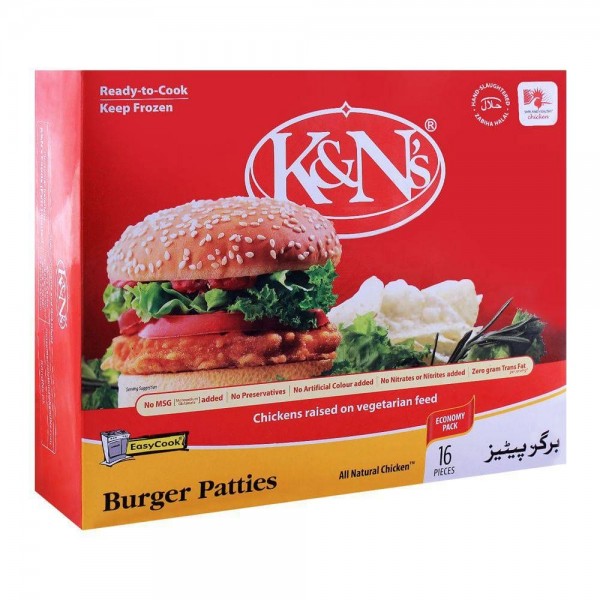 K&N BURGER PATTIES 1070GM