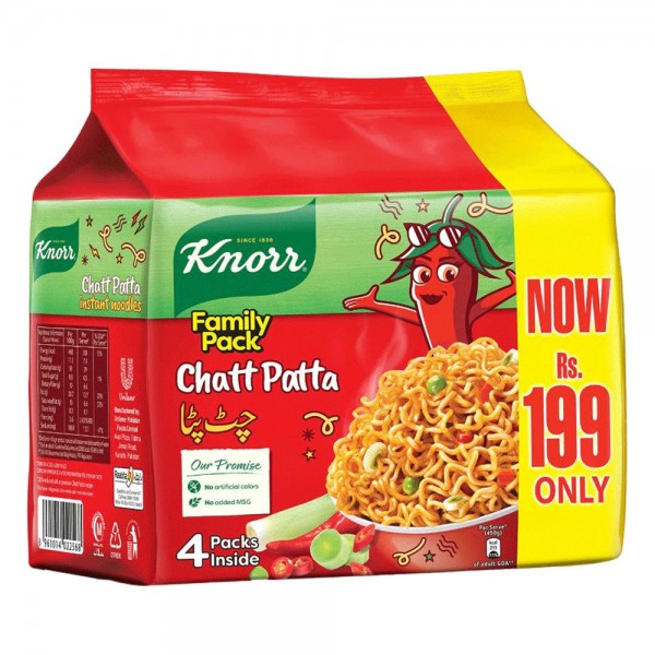 KNORR CHATT PATTA NOODLES 300GM PARTY PACK 20RSOFF
