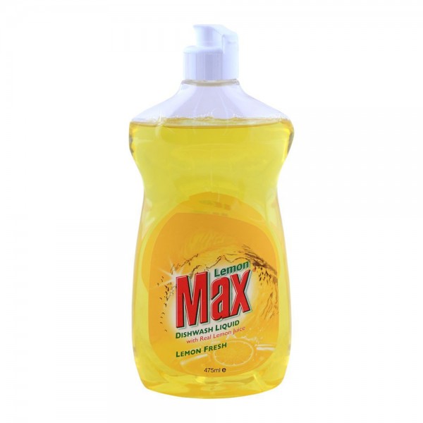 LEMON MAX DISHWASH LIQUID LEMONFRESH 475ML