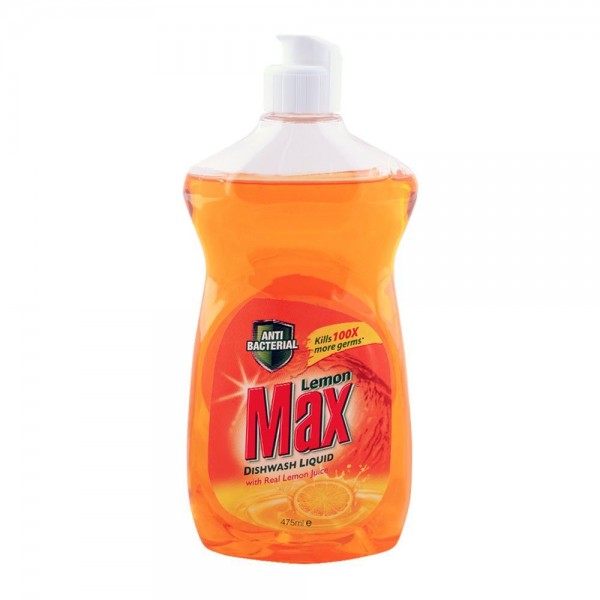 LEMON MAX LIQUID ANTI BACTERIAL 475ML
