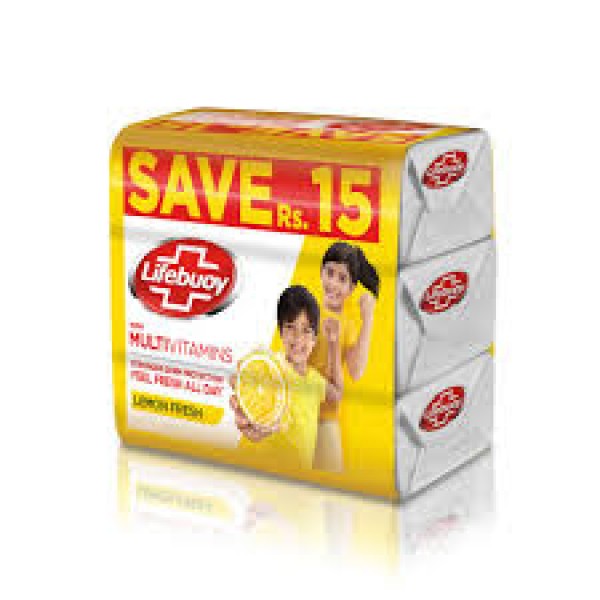 LIFEBUOY LEMON FRESH SOAP 123GMX3