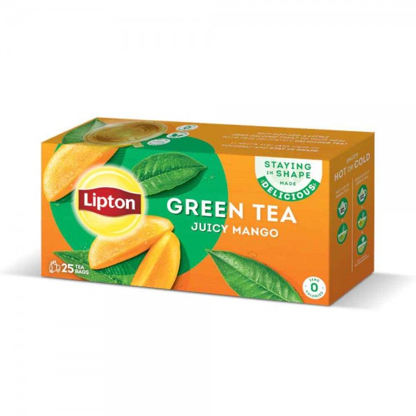 LIPTON GREEN TEA MANGO 25PC