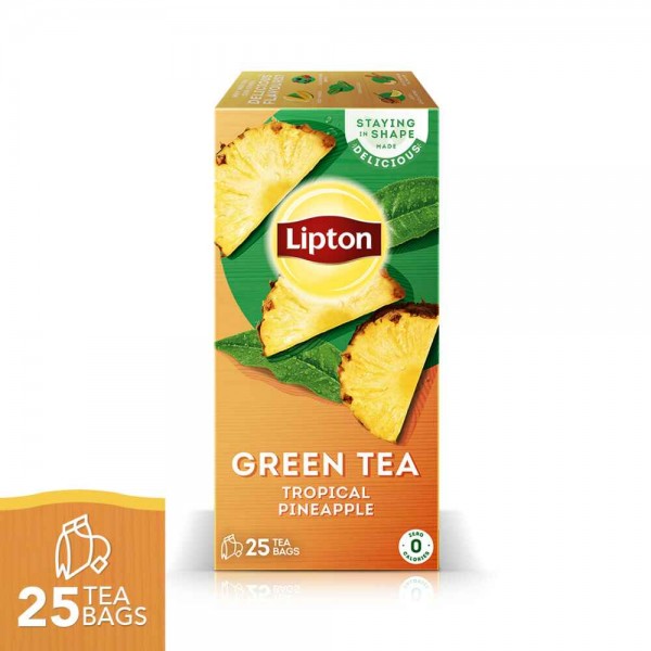 LIPTON GREEN TEA TROPICAL PINEAPPLE 25PC