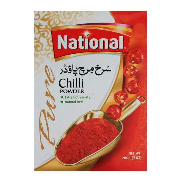 NATIONAL RED CHILLI POWDER 200G