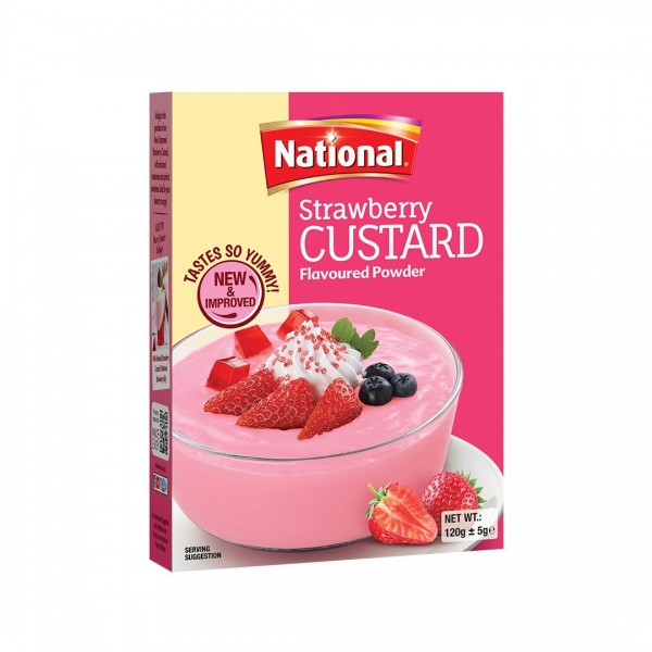 NATIONAL STRAWBERRY CUSTARD 120GM