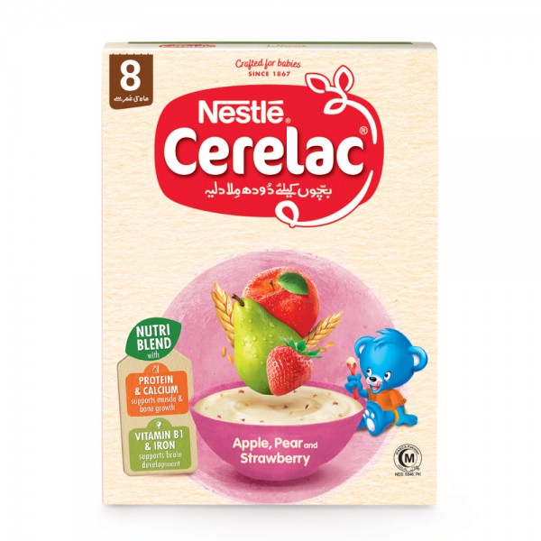 NESTLE CERELAC APPLE,PEAR & STRAWBERRY 175GM