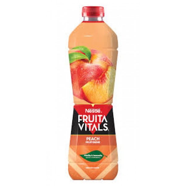 NESTLE FRUITA VITALS PEACH NECTAR BOTTLE 1 LITER