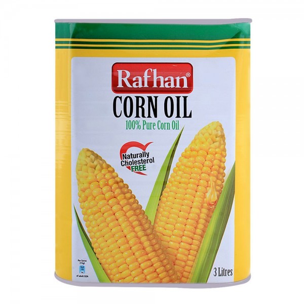 RAFHAN CORN OIL 3LTR TIN