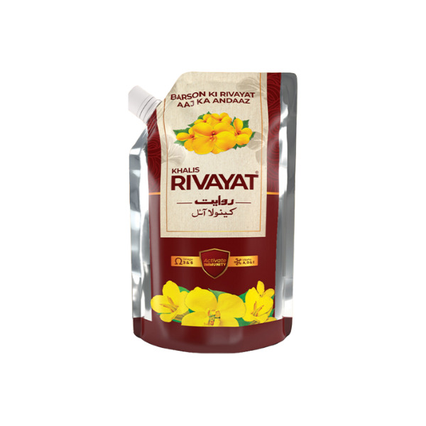 RIVAYAT CANOLA OIL 1LITRE POLY BAG