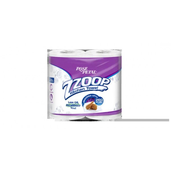 ROSE PETAL ZZOOP KITCHEN TOWEL TWIN PACK
