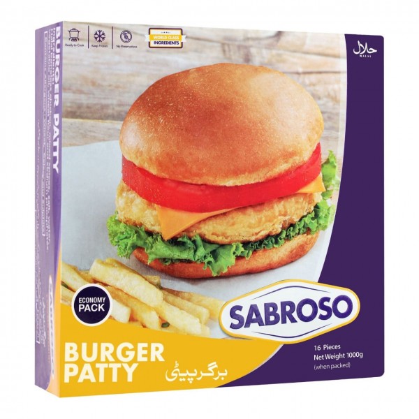 SABROSO CRISPY BURGER PATTY 1000GM