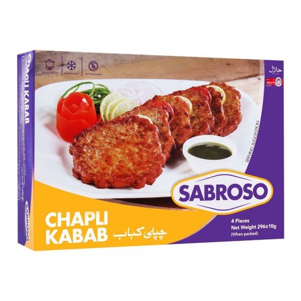 SABROSO CHAPLI KABAB 296GM
