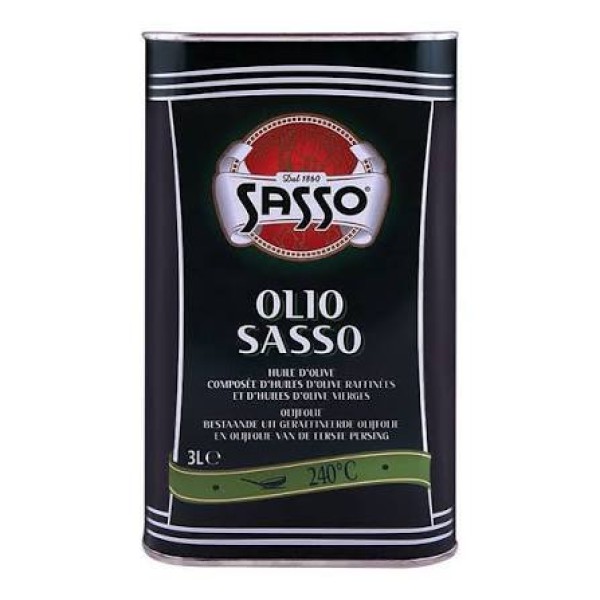 SASSO PURE OLIVE TIN 3 LITRE