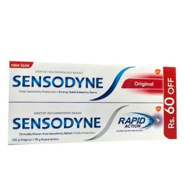 SENSODYNE RAPID ACTION 70+ORIGNAL 100GM