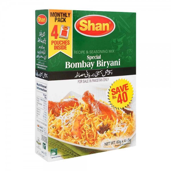 SHAN BOMBAY BIRYANI 60G x 4