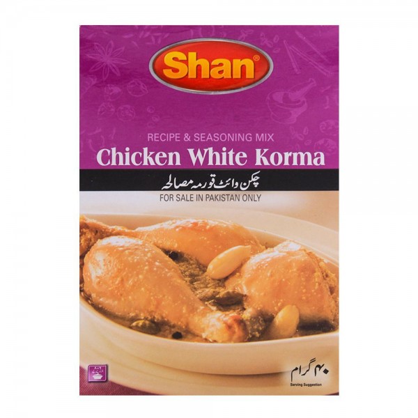 SHAN CHICKEN WHITE KORMA 80G