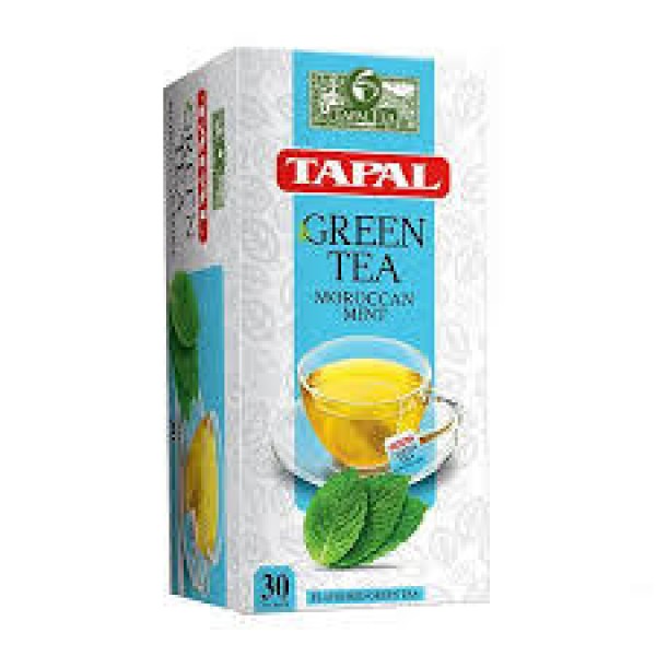 TAPAL GREEN TEA MOROCCAN MINT 30 TEA BAGS 45GM