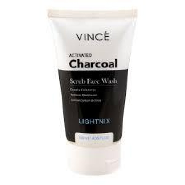 VINCE CHARCOAL SCRUB FACE WASH 120ML