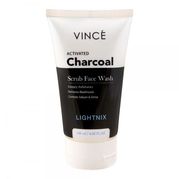 VINCE CHARCOAL SCRUB FACE WASH MEN 120ML