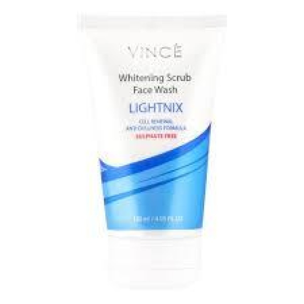 VINCE WHITENING SCRUB FACE WASH 120ML