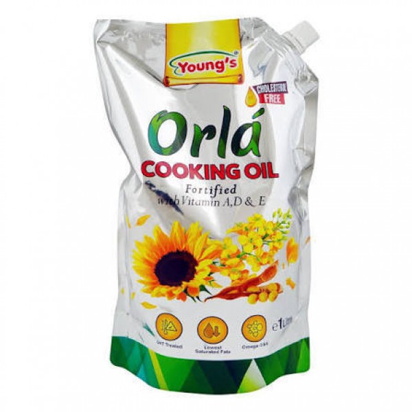 YOUNGS ORLA CANOLA OIL 1LITER POUCH
